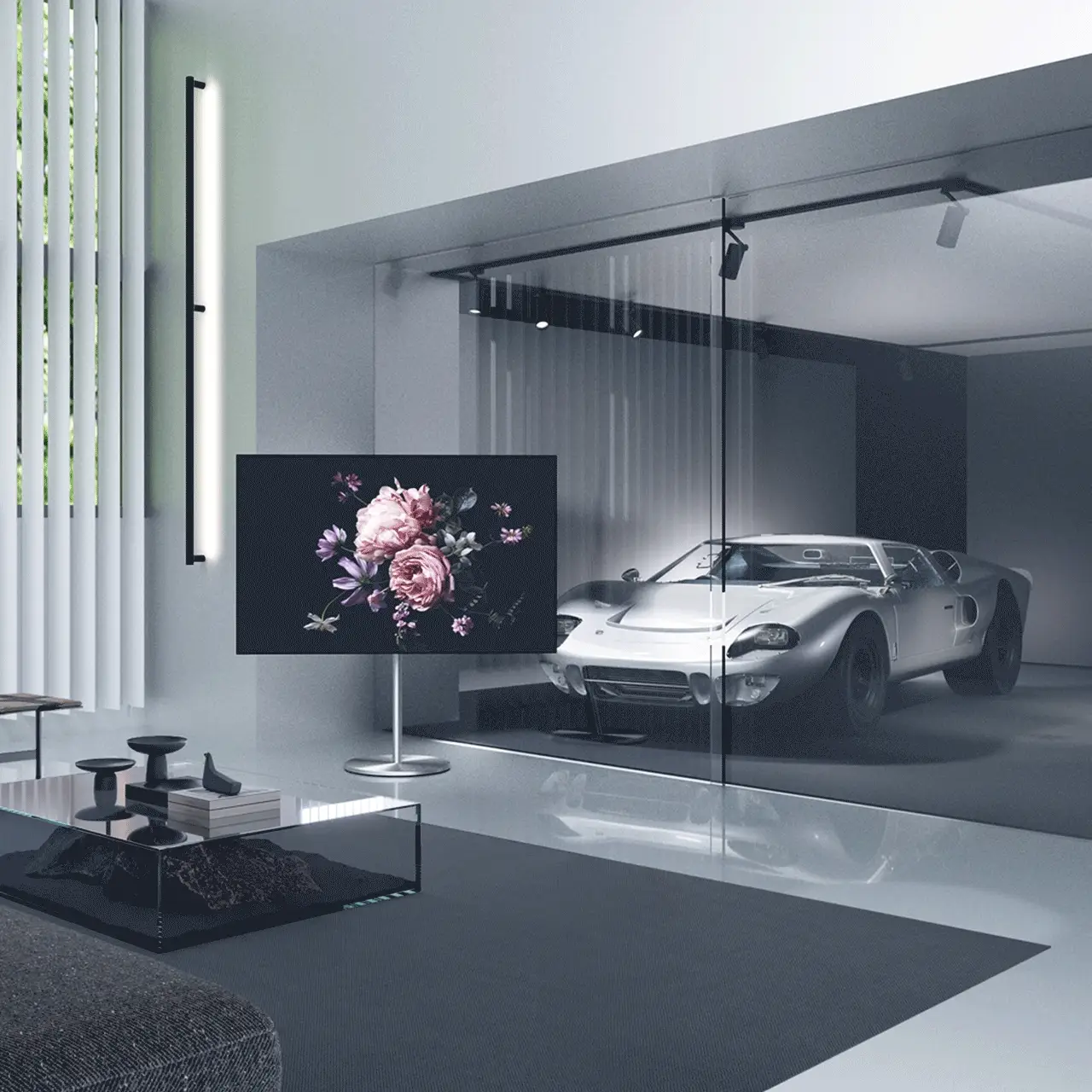 WALL SEVENSTAND A2 STAINLESS CASTER（LARGE TYPE）【組立設置サービス付き】 - Image 3